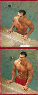 Potenziamento muscolare nuoto. Esercizi per le braccia al bordo